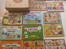 Cırt cırt kitap, ahşap puzzle