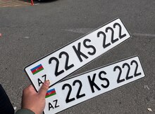 Avtomobil qeydiyyat nişanı - 22-KS-222