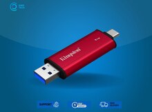 Kingston 1TB Dual USB-A/C Portable SSD, Up to 1050MB/s USB 3.2 Gen 2 (SPSD/1TB)