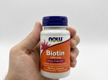 NOW Foods Biotin 1000 mcg | 100 Kapsul (Amerika)