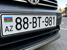 Avtomobil qeydiyyat nişanı - 88-BT-981
