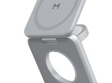 Magssory Fold Pro WCH063 simsiz şarj cihazı (Silver, WCH063s)