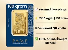 PAMP qızıl külçə - 100 qr.