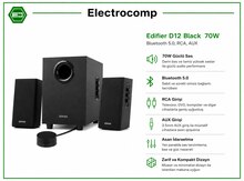 Dinamikler Edifier D12 Black 70W