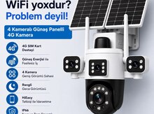 Simkartlı günəş panelli 4G kamera
