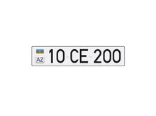 Avtomobil qeydiyyat nişanı - 10-CE-200
