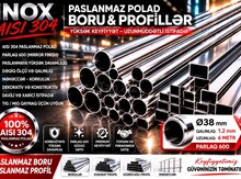 AISI 304 / SUS 304 paslanmaz polad borular EN 10296