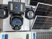 4G Solar günəṣ paneli 4 kamera 12MP/4K+64gb