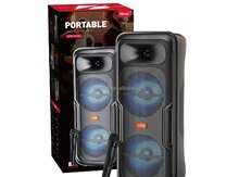 Bluetooth mikrofonlu dinamik 2×8"