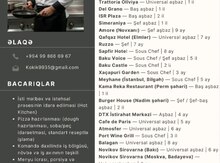 Baş aşpaz işi axtarıram