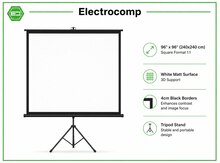 Tripod Screen 96"×96" (240×240 sm)