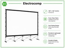 Fast Folding Screen (160"×120") – 4×3 m