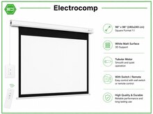 Electrical Screen (96"×96") – 240×240 sm