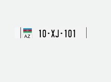 Avtomobil qeydiyyat nişanı - 10-XJ-101