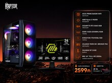 Raptor Gaming PC | Ryzen 5 9600X | RTX 5060 8GB | 16GB DDR5 | 1TB NVMe | MSI 24" 200Hz