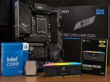 Prosessor I5-14600K, Z790, 32GB 6400MHz