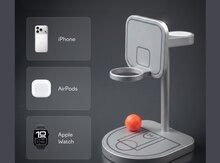 Apple üçün Magssory Basketball 3-ü-1-də Qi2 şarj stansiyası