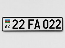 Qeydiyyat nişanı - 22-FA-022