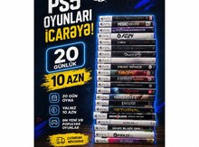 PS5 oyun disklərinin icarəsi