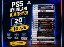 PS5 oyun disklərinin icarəsi