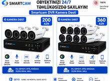 Smartcam DVR Kamera Dəsti – 4 və 8 Kameralı Komplektlər